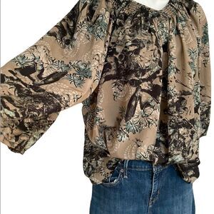 New Kensie Boho Floral Blouse